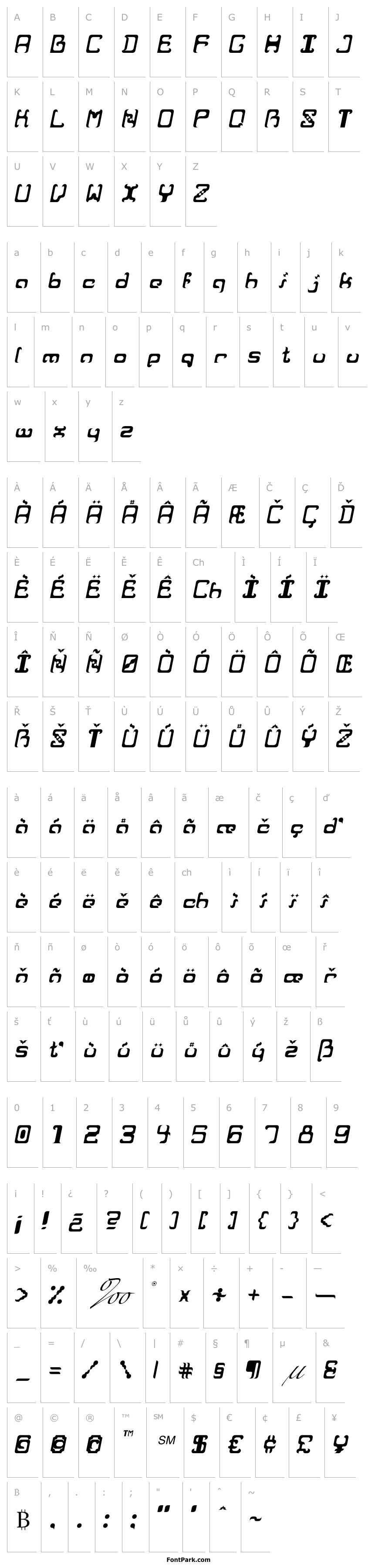 Přehled Reaver Italic