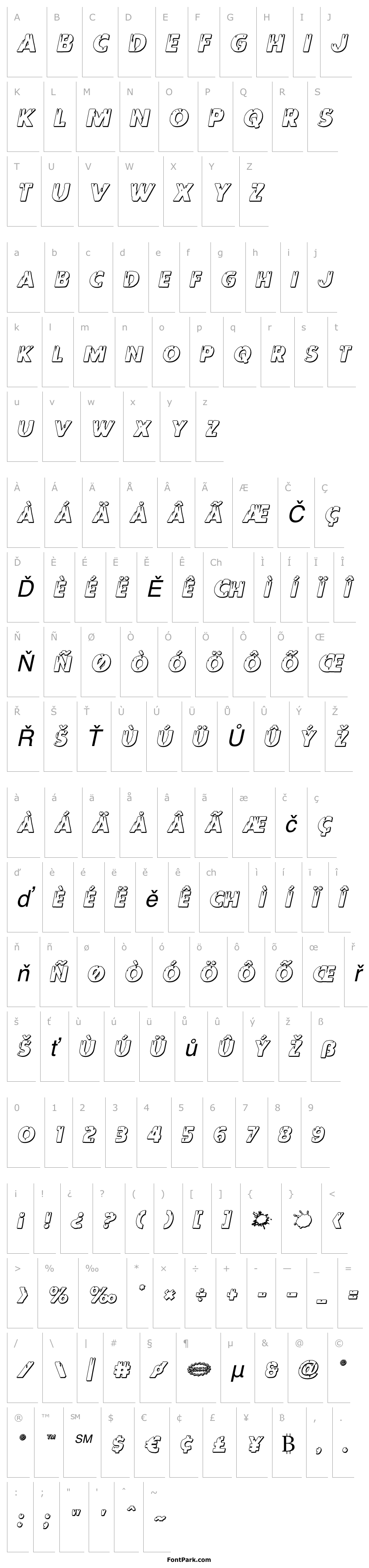 Overview Red Undead Shadow Italic