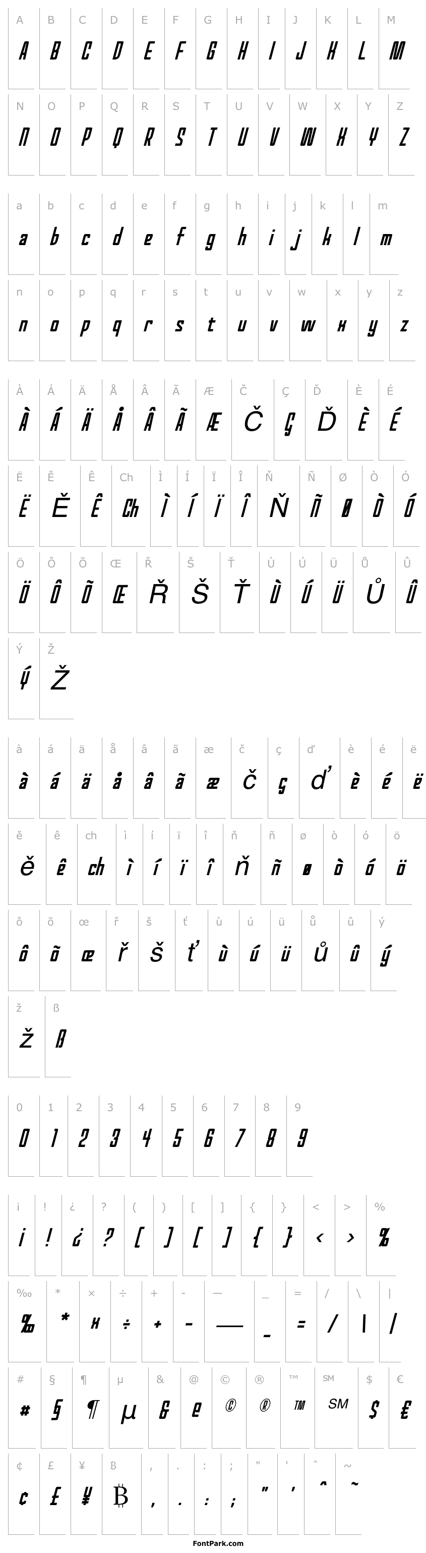 Overview Red World Italic