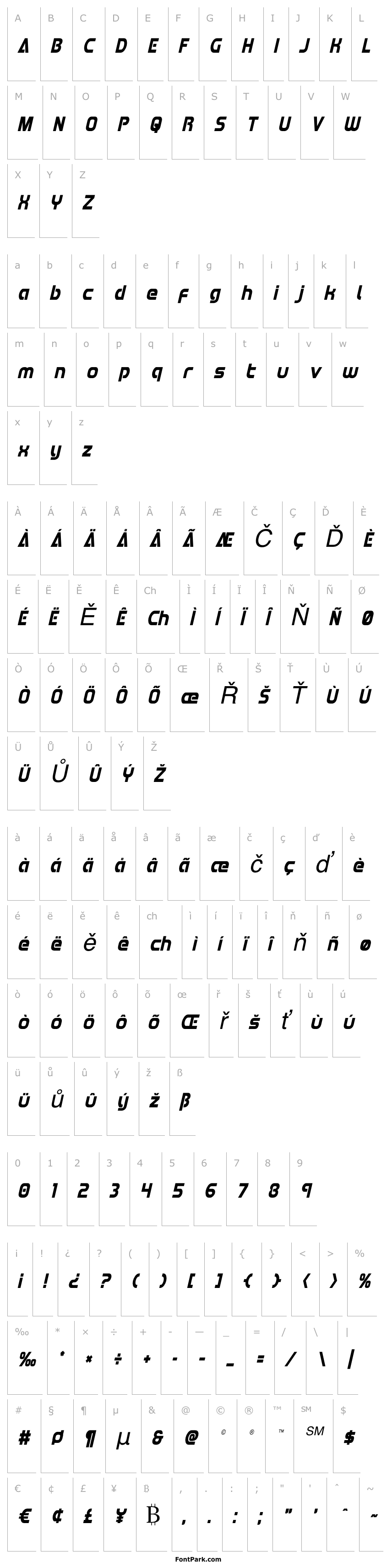 Overview Redline Condensed Italic