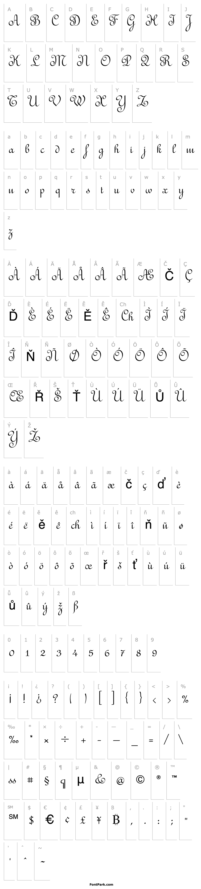 Overview RedondaFancyITC