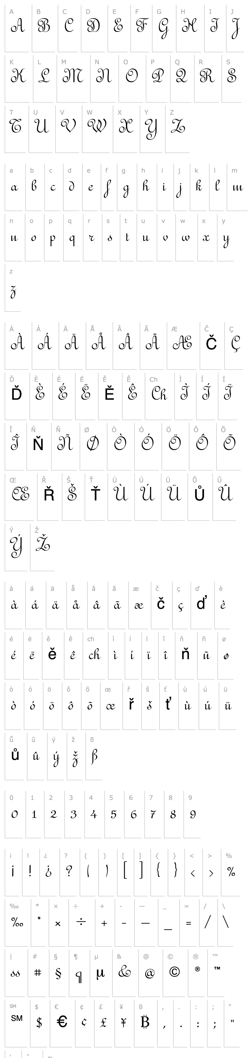 Overview RedondaFancyITC TT