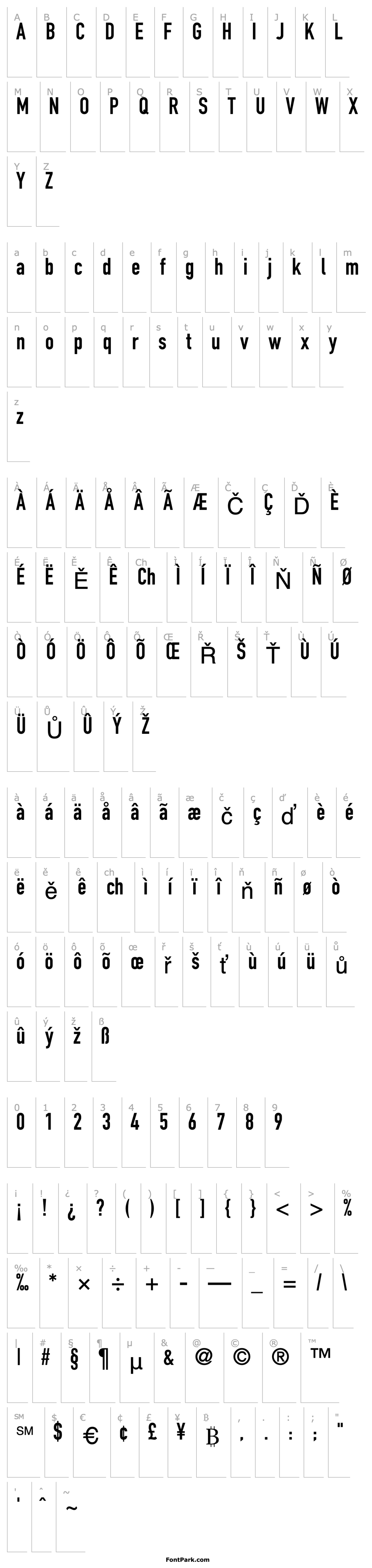 Overview Reducto Condensed SSi Condensed