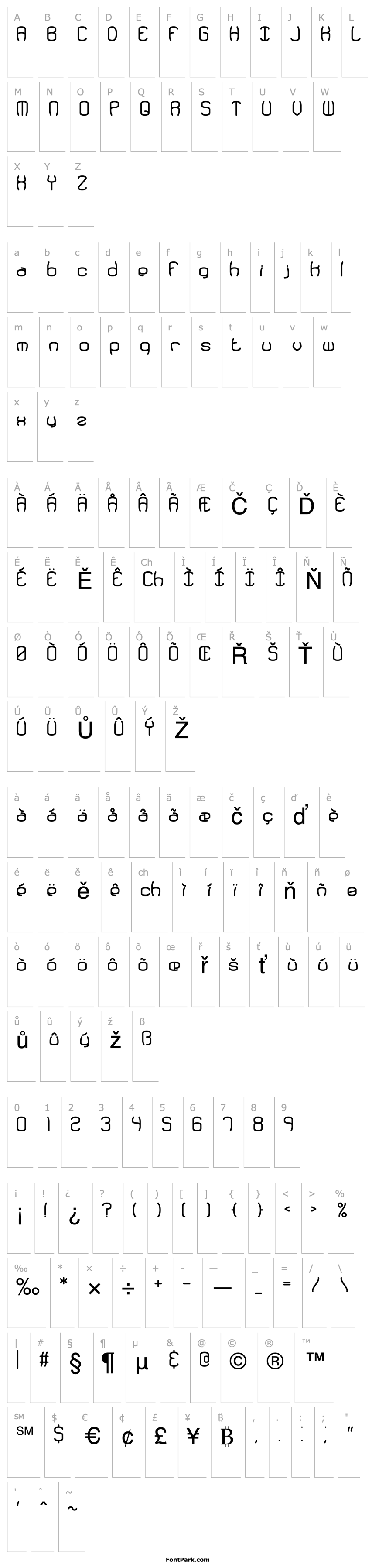 Redundant BRK Font | FontPark.com