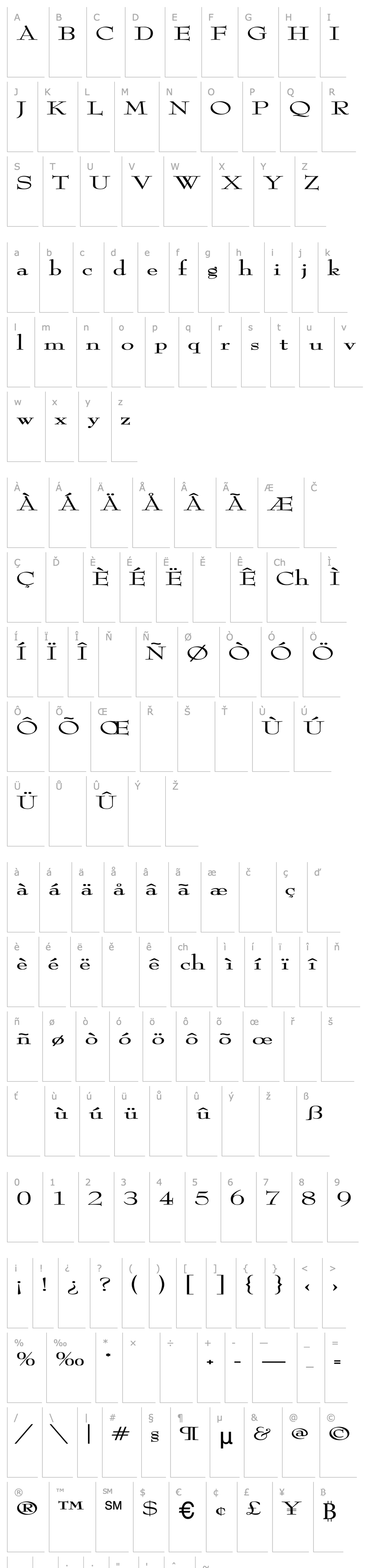 Overview ReedFont Ex