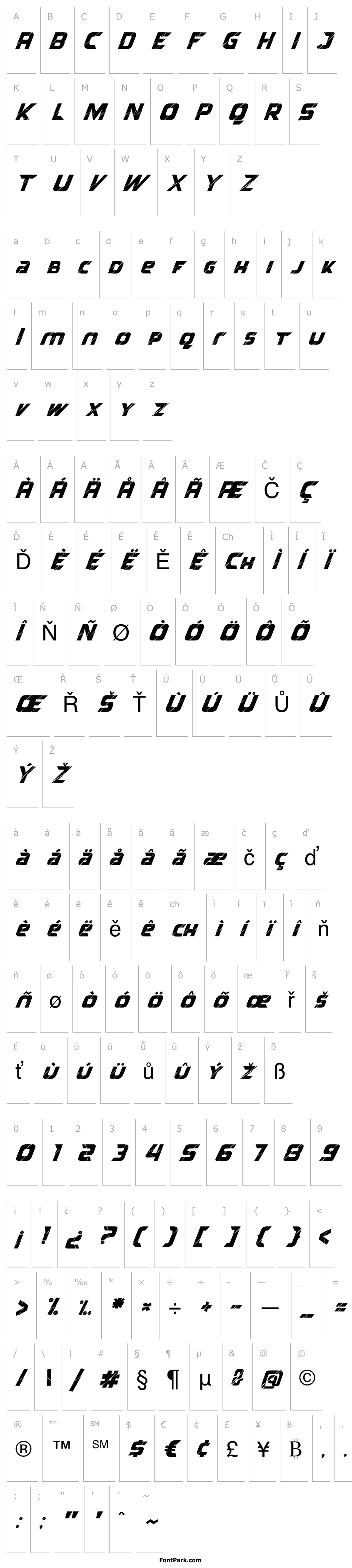 Overview Reflected Italic