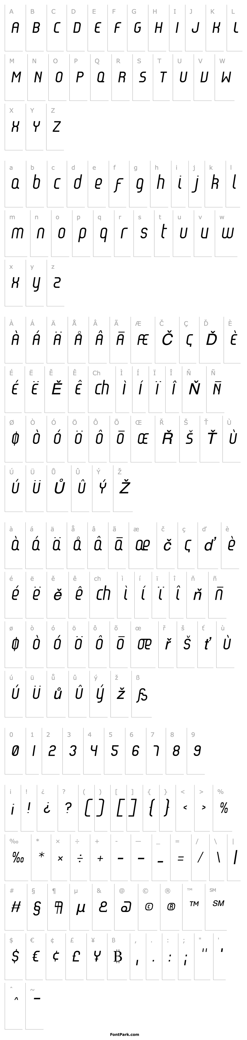 Overview Reflex Italic