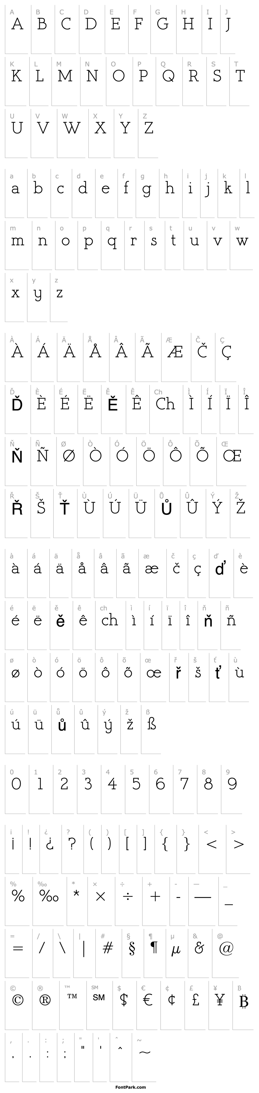 Overview Register Serif BTN