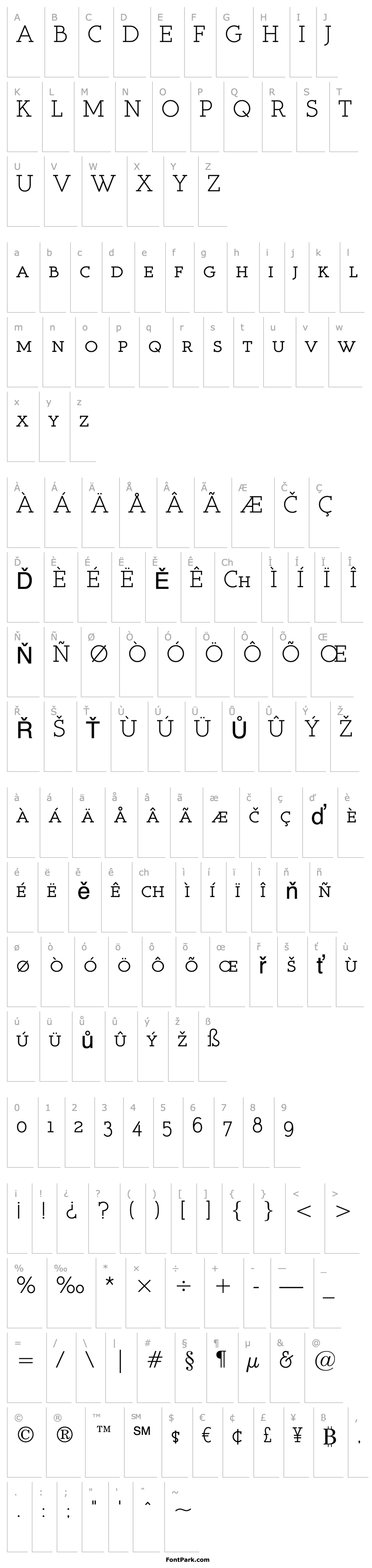 Overview Register Serif BTN SC