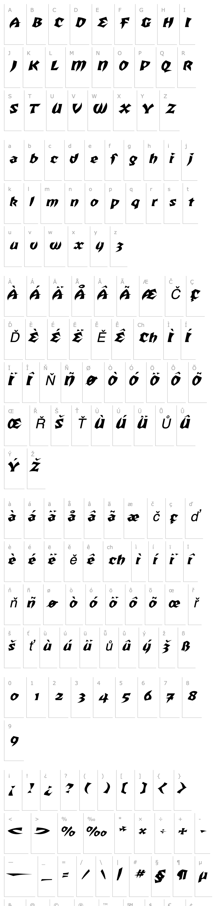 Overview RemusExtended Italic