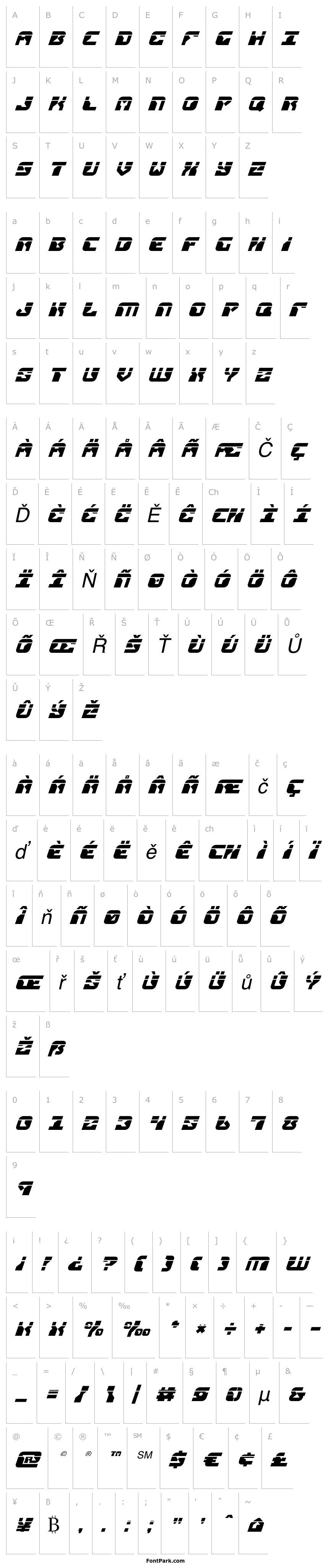 Přehled Replicant Laser Italic