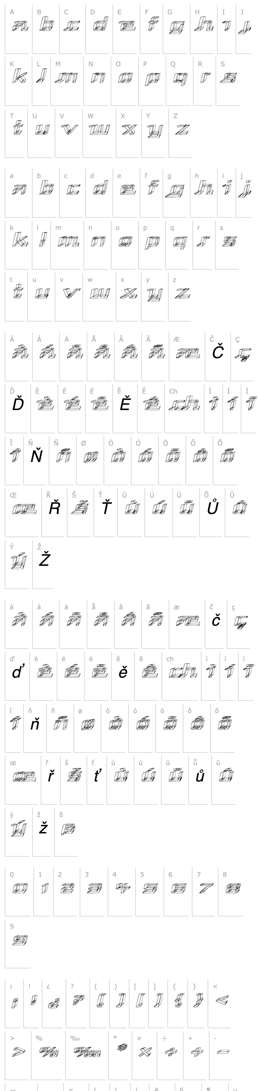 Overview Republika III Exp - Sketch Italic