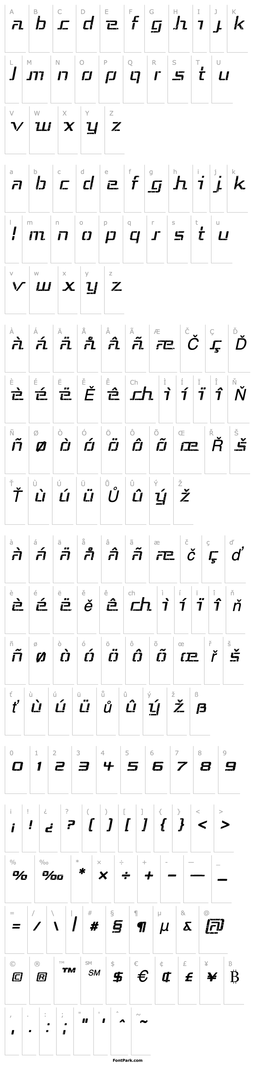 Overview Republika III - Shatter Italic