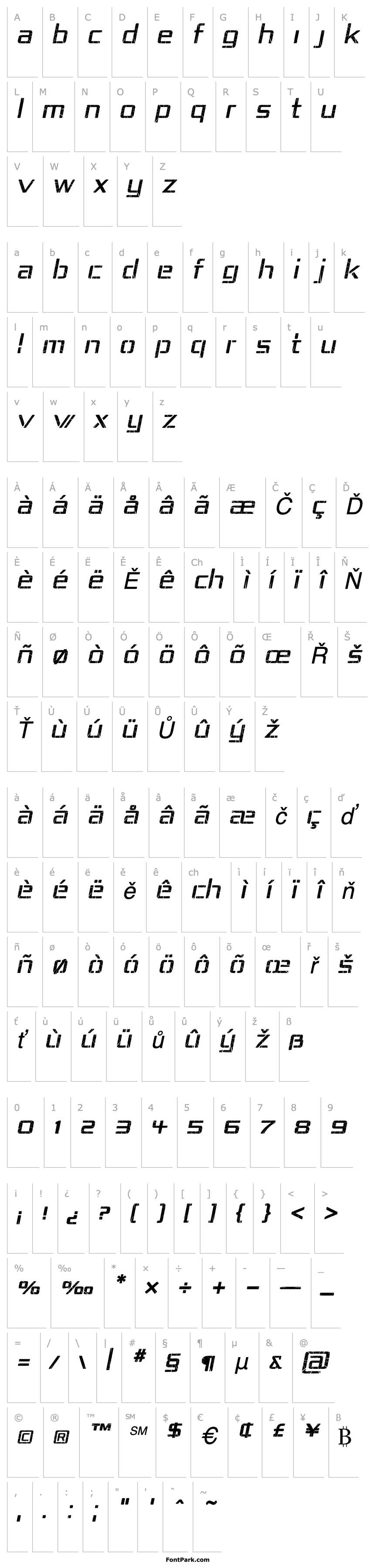 Overview Republika IV - Shatter Italic