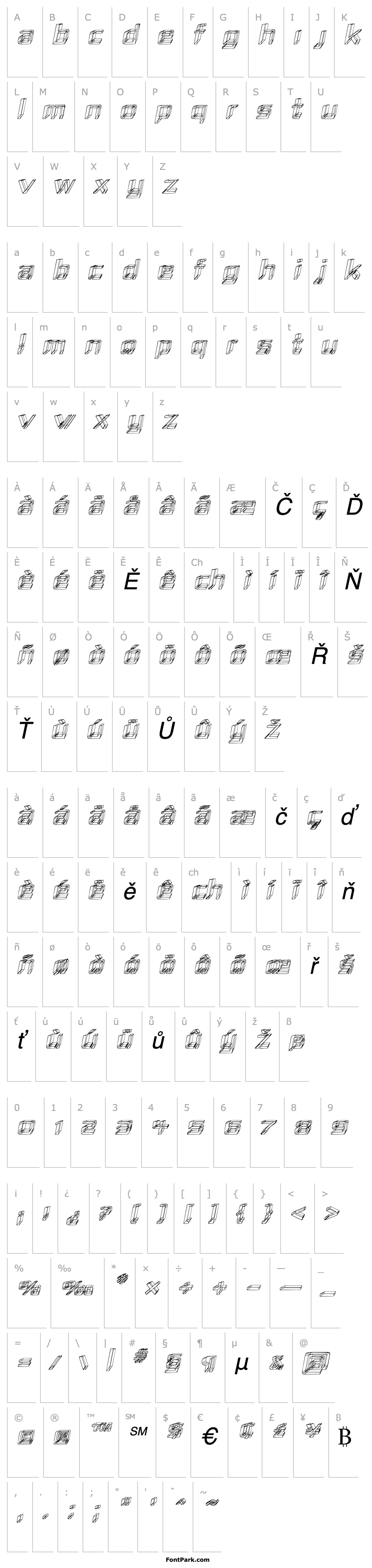 Overview Republika IV - Sketch Italic