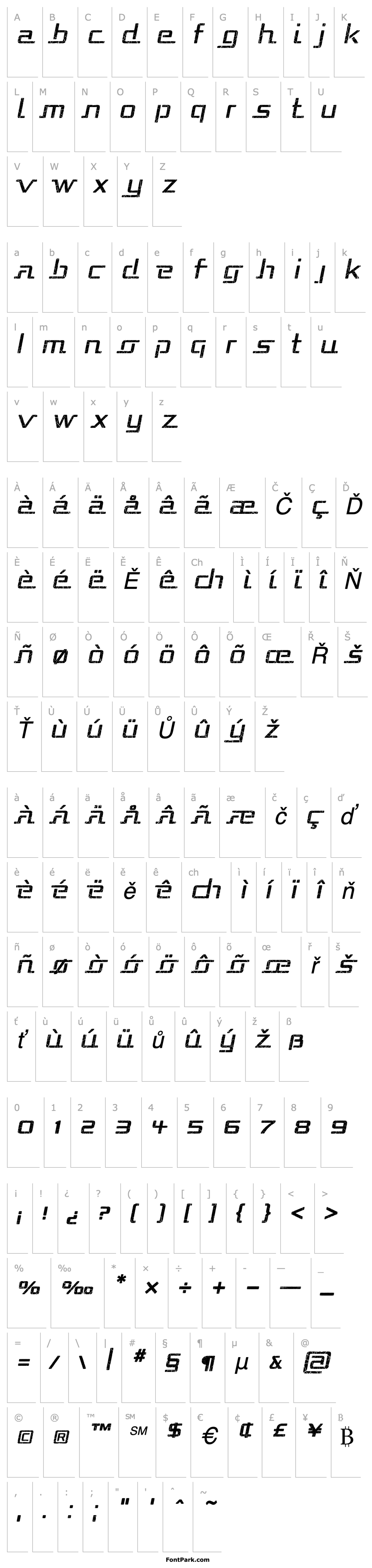 Overview Republika - Shatter Italic