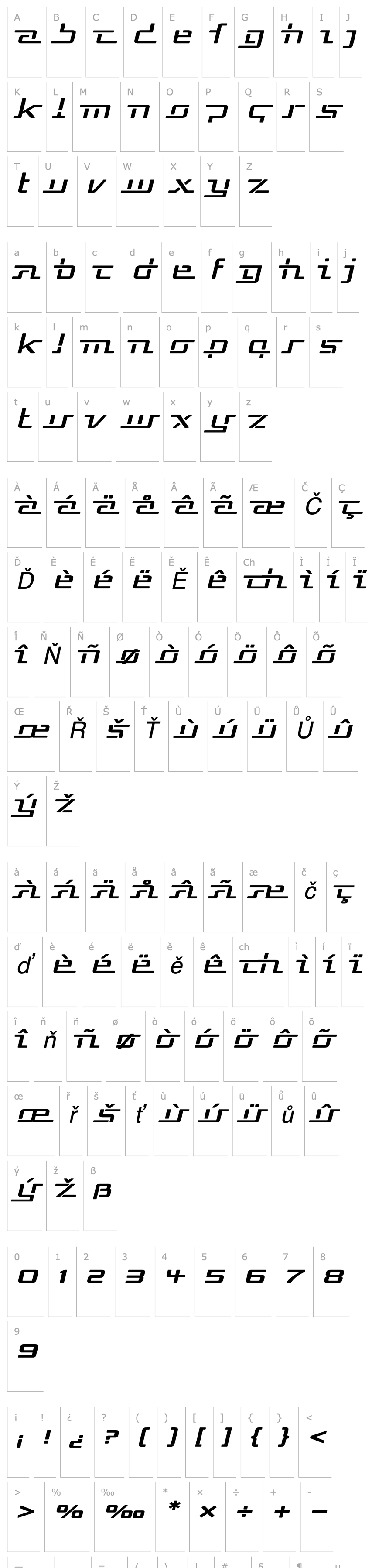 Overview Republika V Exp - Haze Italic