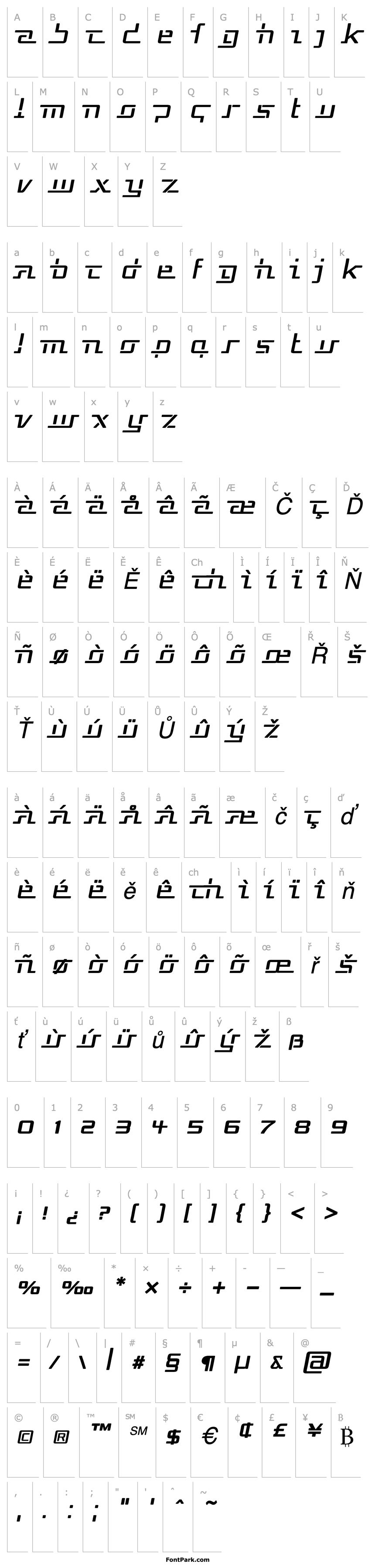 Overview Republika V - Haze Italic