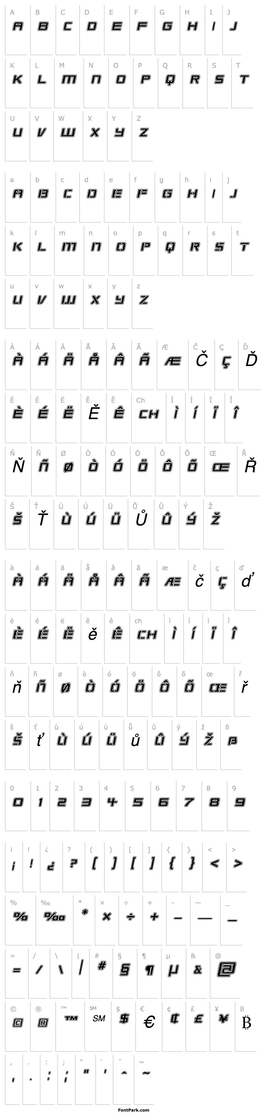 Overview Republikaps - College Italic