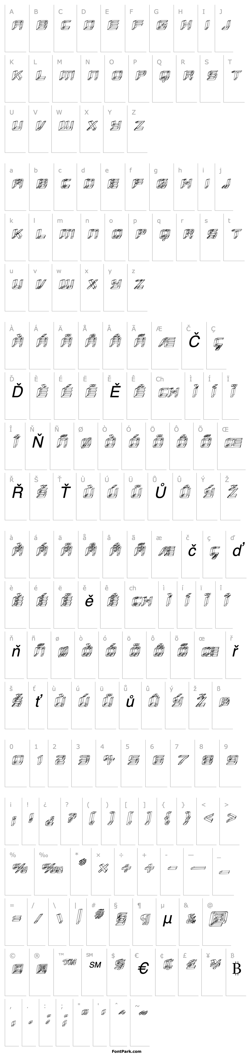 Overview Republikaps - Sketch Italic