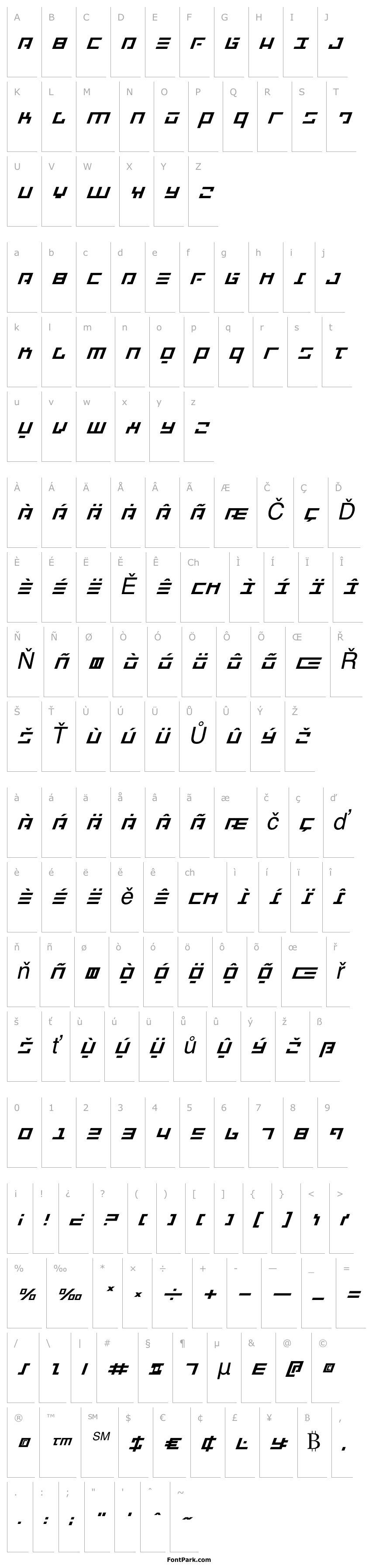 Overview Repulsor Expanded Italic
