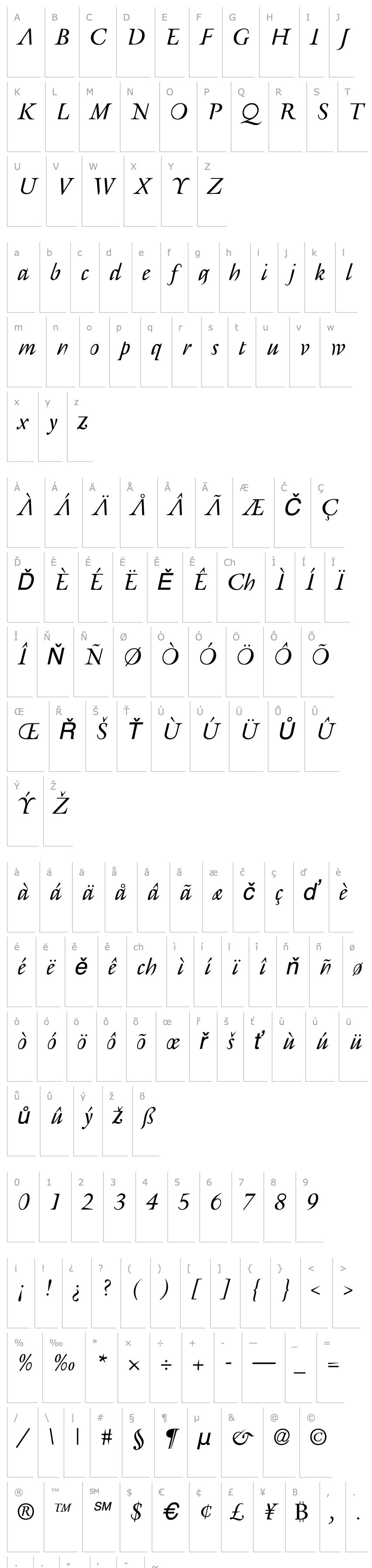 Overview RetrospectaItalic