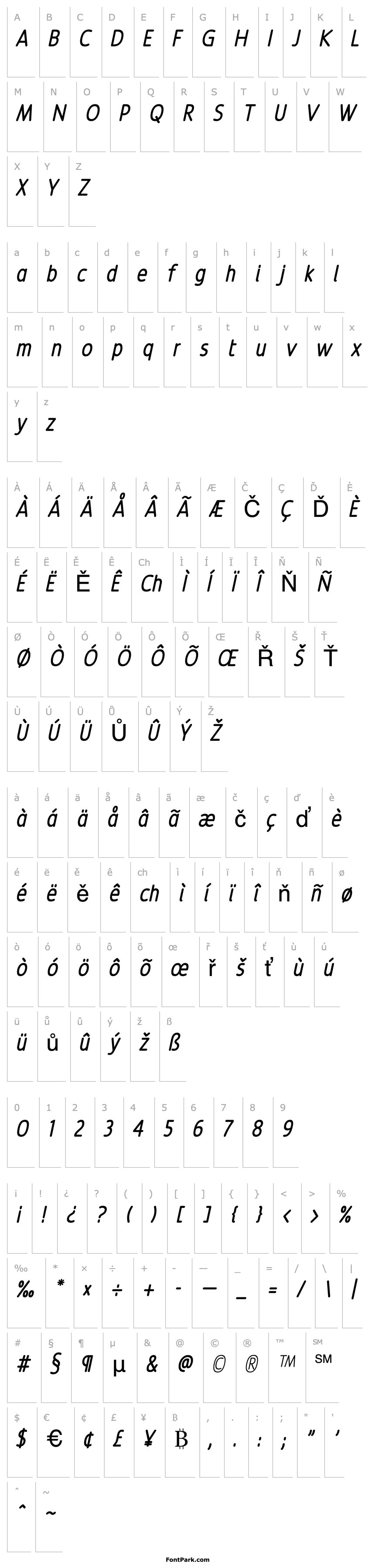 Overview Revalo ModernRegular Italic