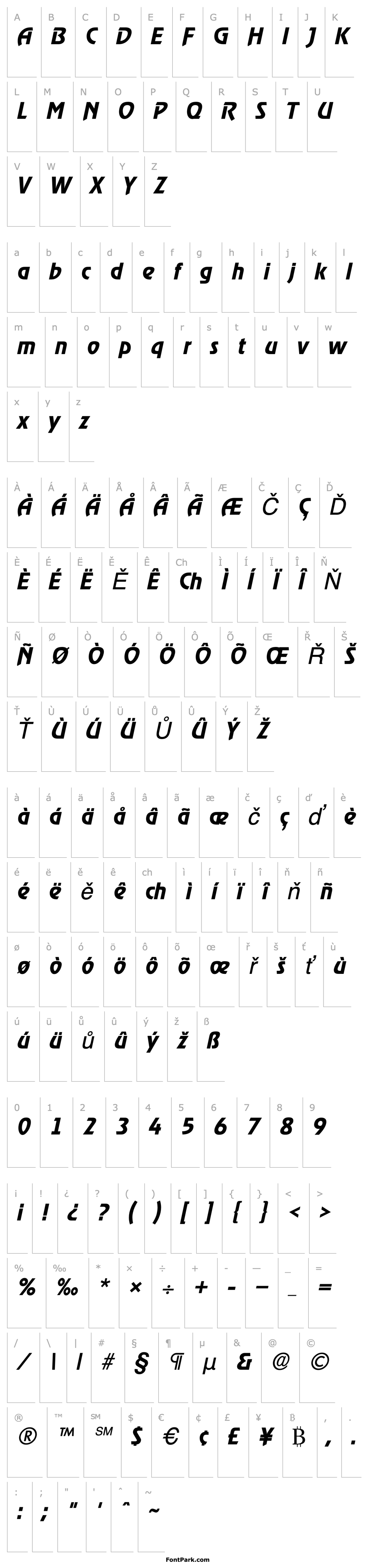 Přehled RevelMedium Italic