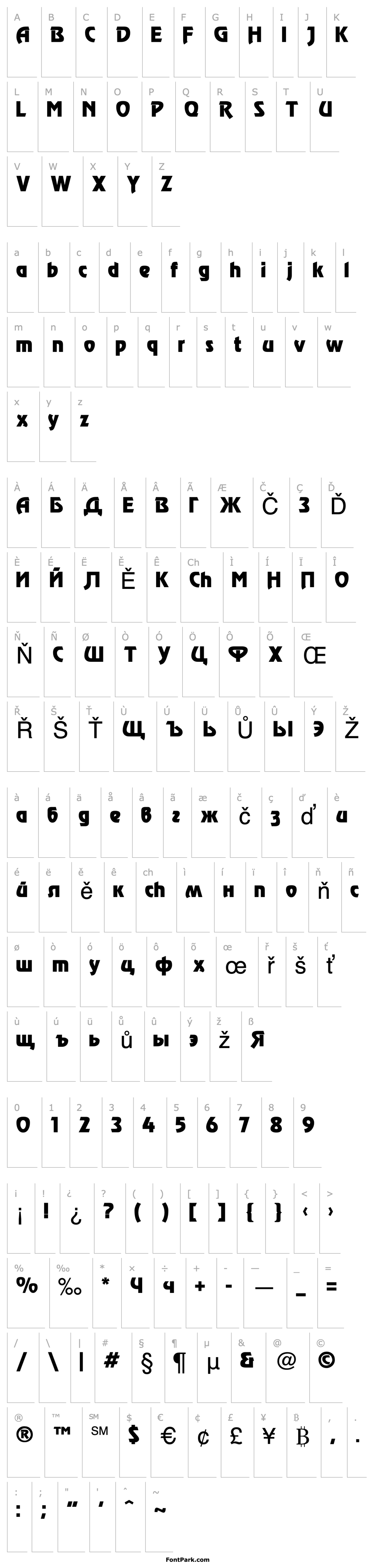 Overview Revue Cyrillic