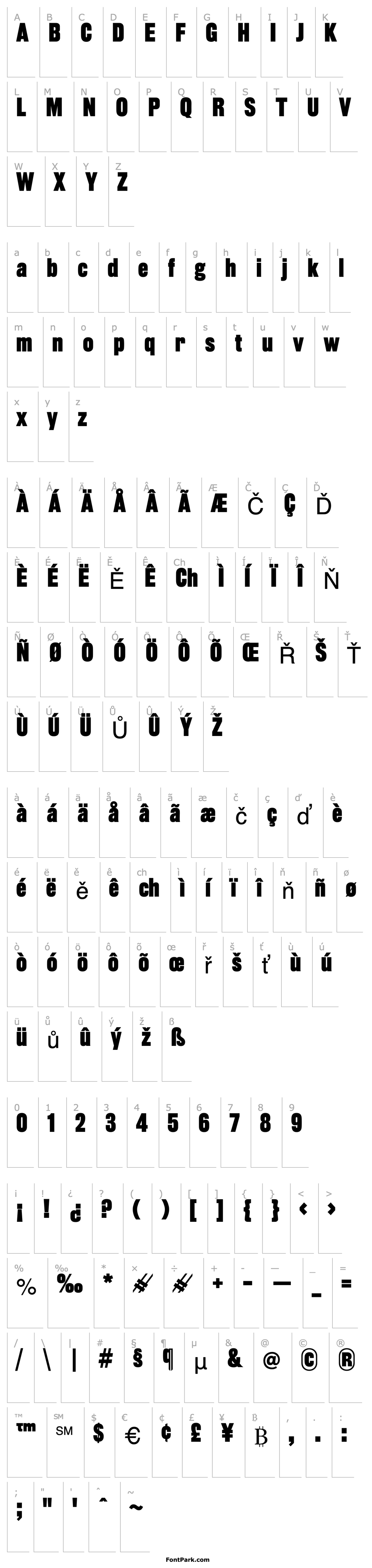 Overview Rhode-SemiboldCondensed