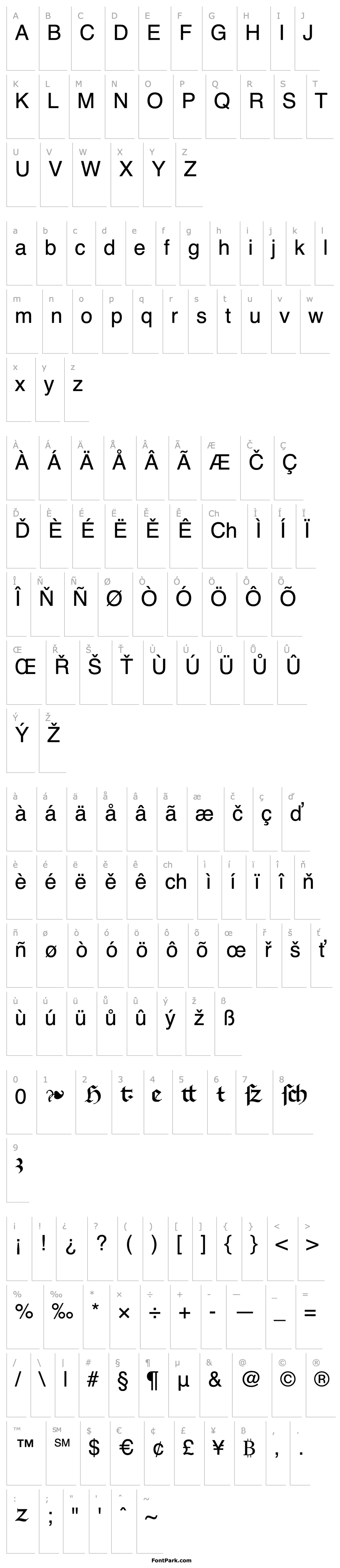 Overview RichmondFraktur LT Alternate