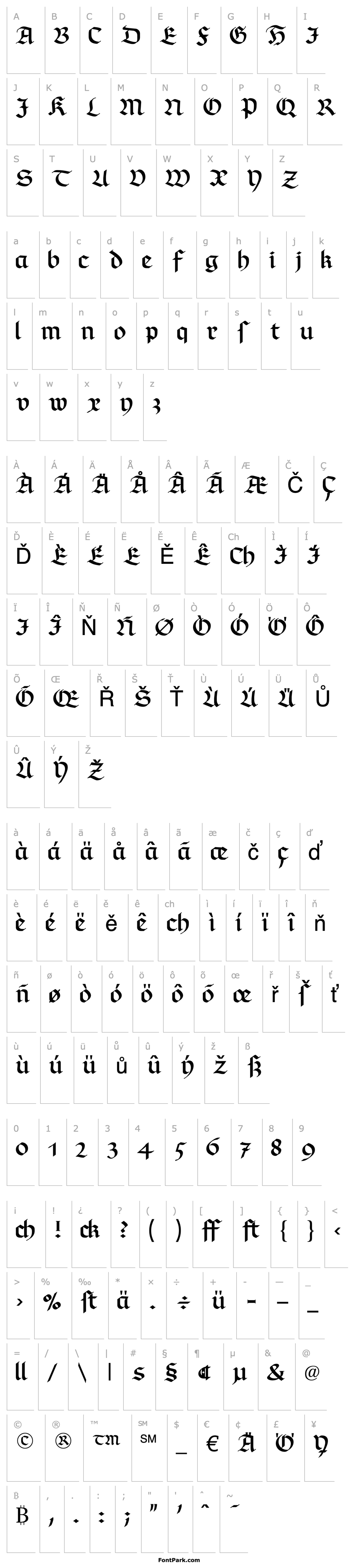 Overview RichmondFraktur LT Dfr