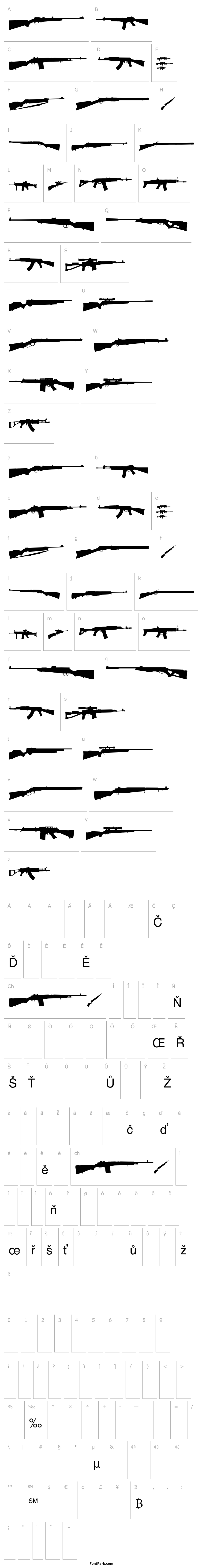 Overview Rifle bats tfb