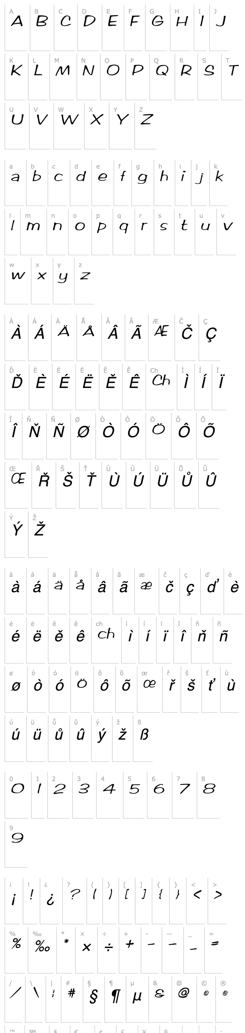 Overview RifrafScriptSSK Italic