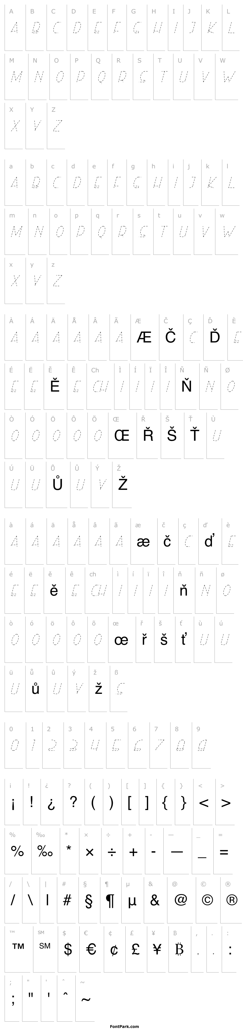 Overview Right Hand HairlineItalicDash