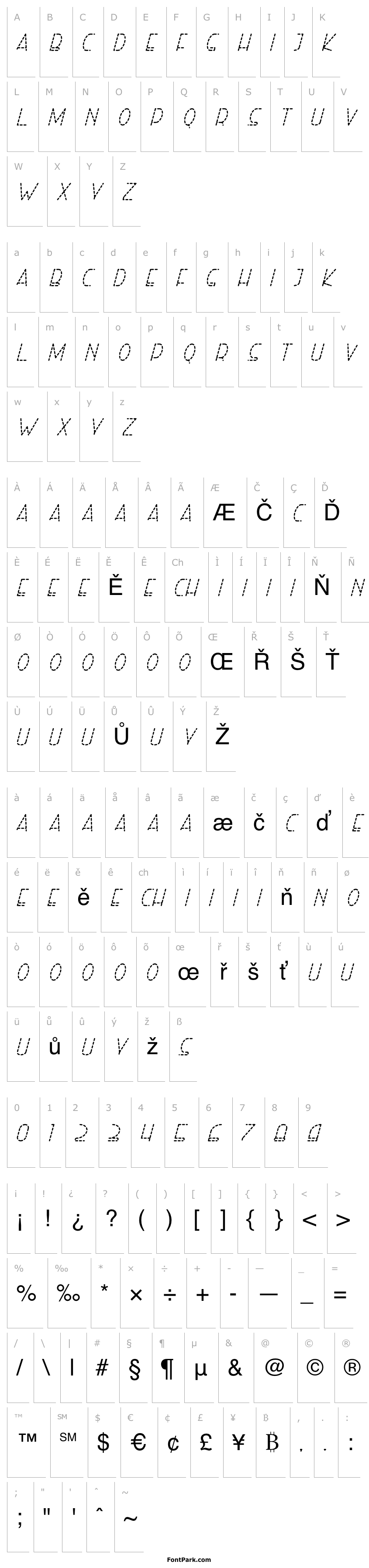 Overview Right Hand RegularItalicDash