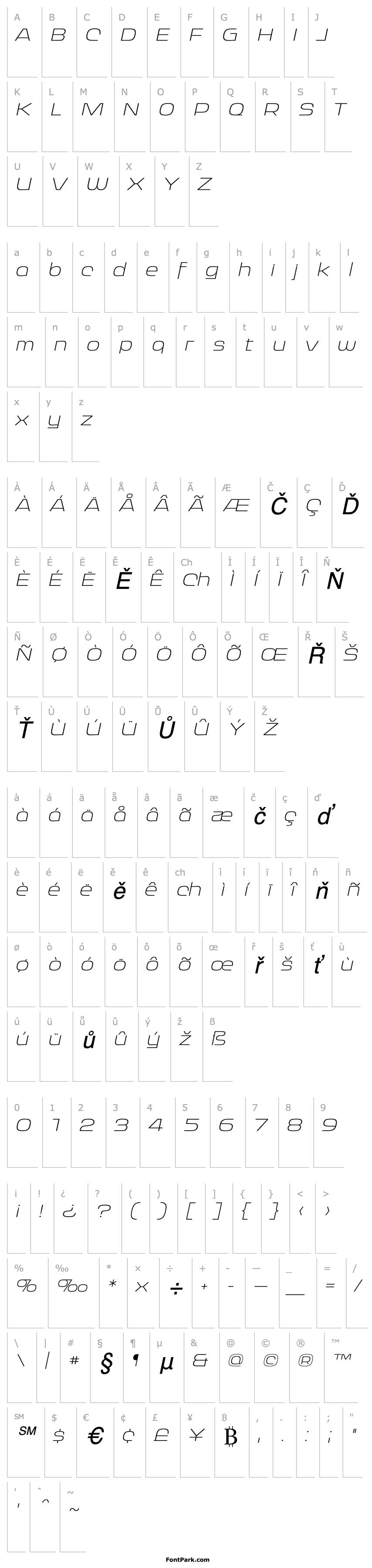 Overview Ritafurey Extra Light Italic