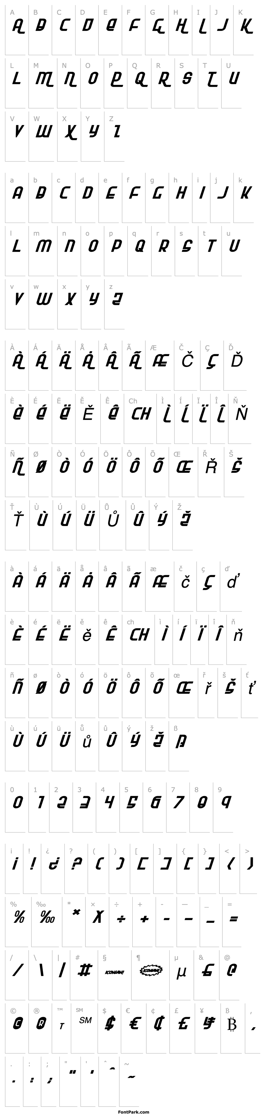 Overview Ro'Ki'Kier Expanded Italic