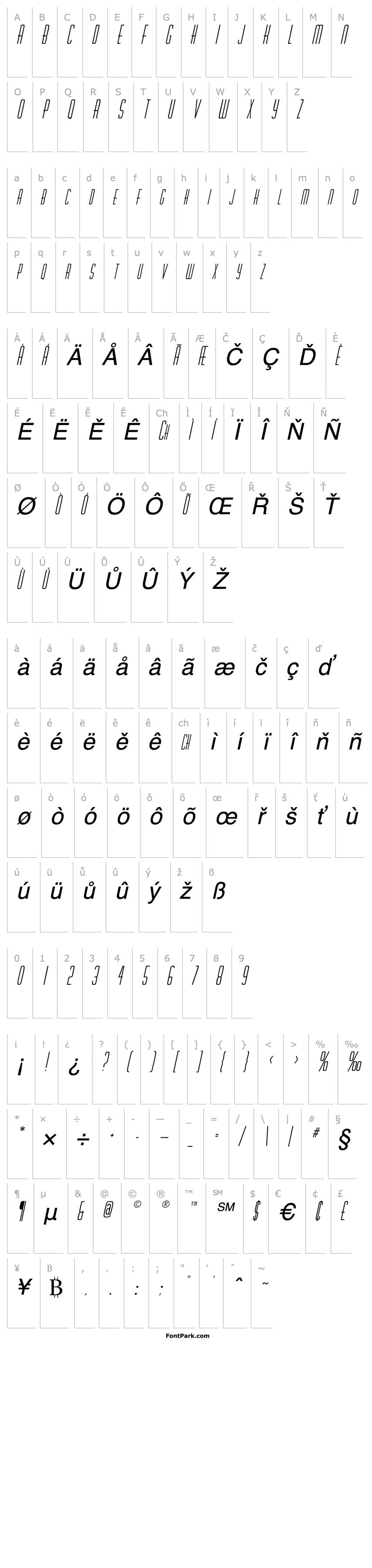 Overview RobaloSCapsSSK Italic