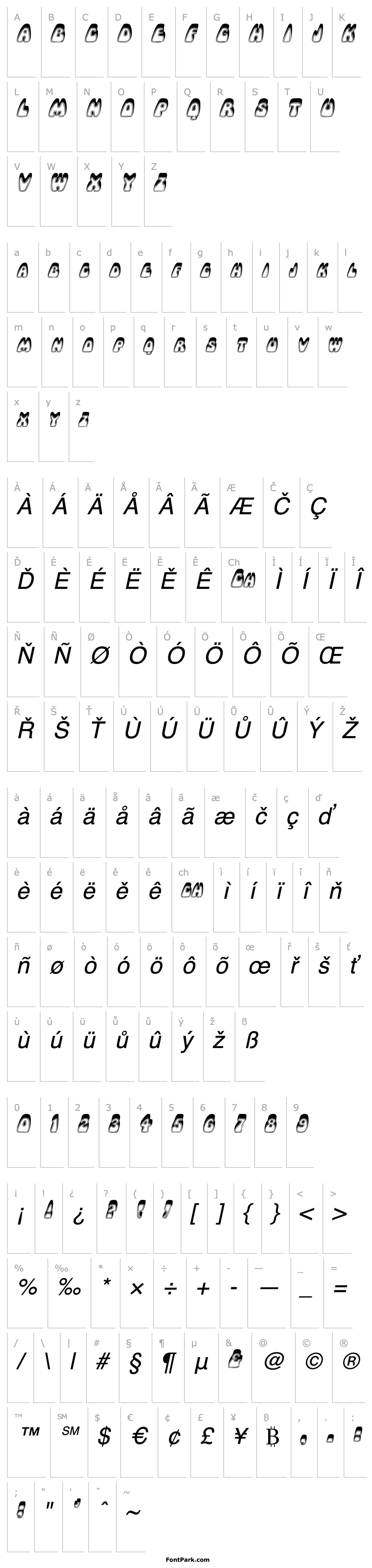 Overview RobleRoundedSCapsSSK Italic