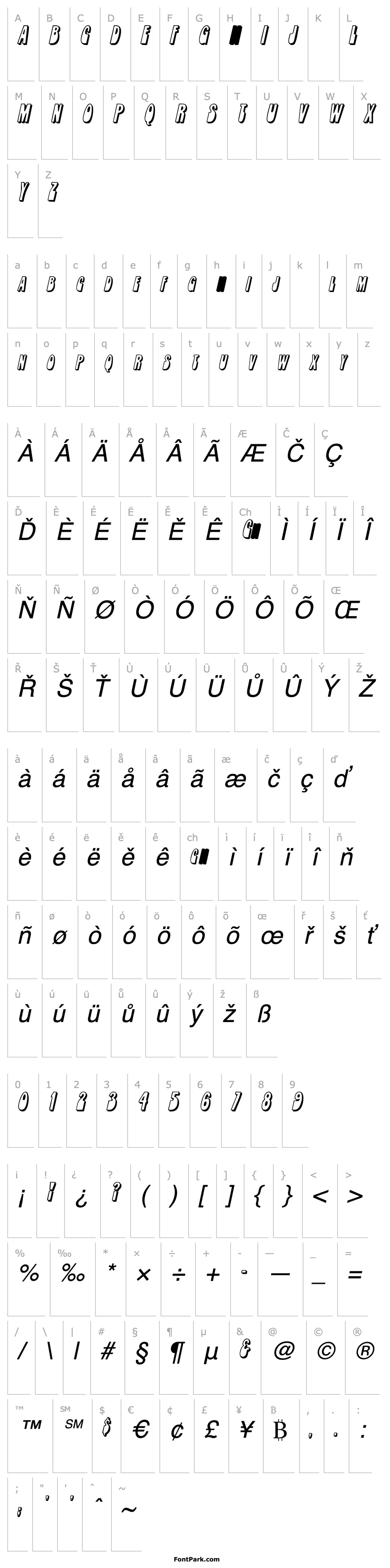 Přehled RobleSCapsSSK Italic