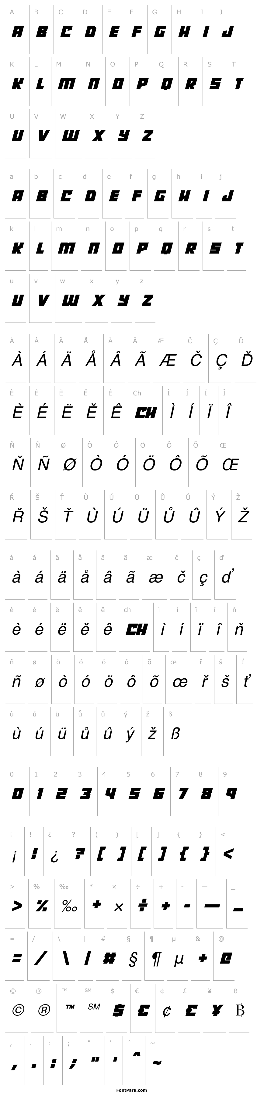 Overview Robot Radicals Italic
