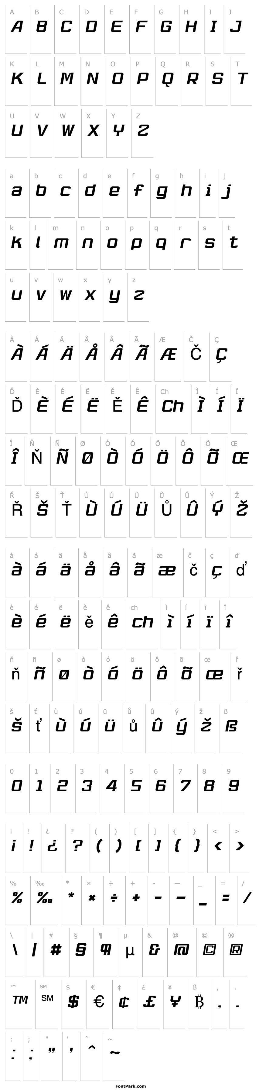 Overview RobustikRegular Oblique