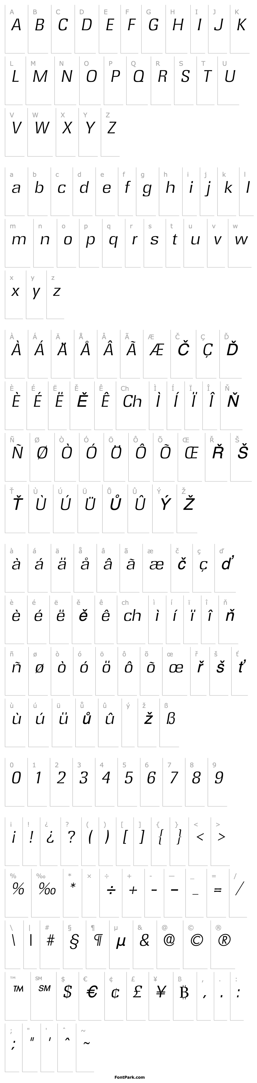 Overview RochesterLH Italic