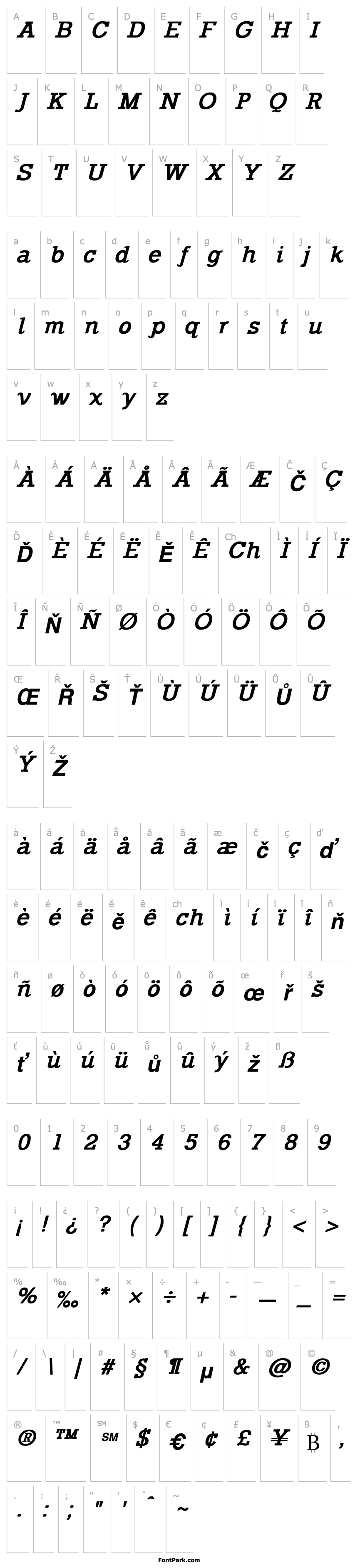 Overview Rockford Bold-Italic