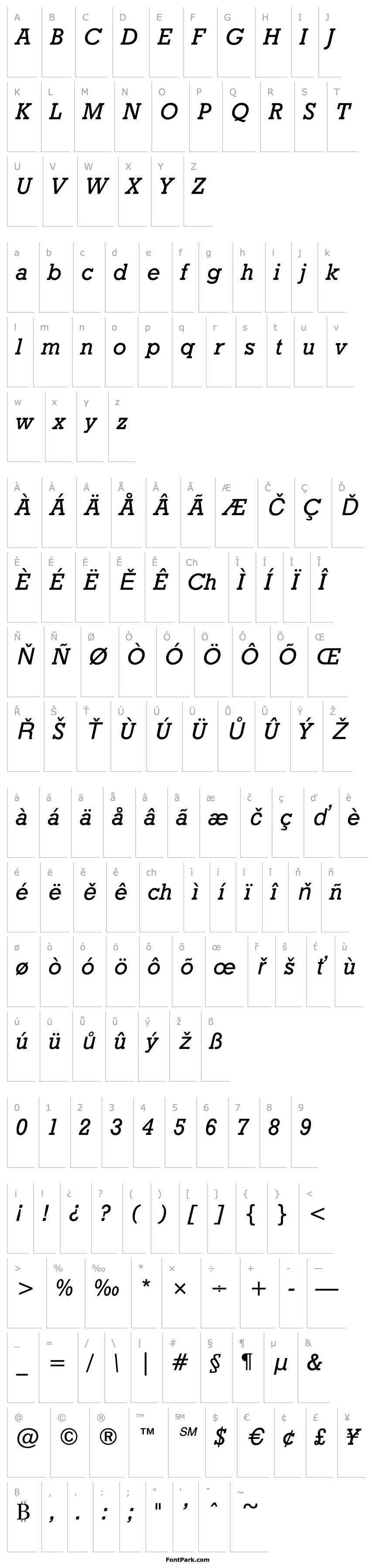 Overview Rockland Italic