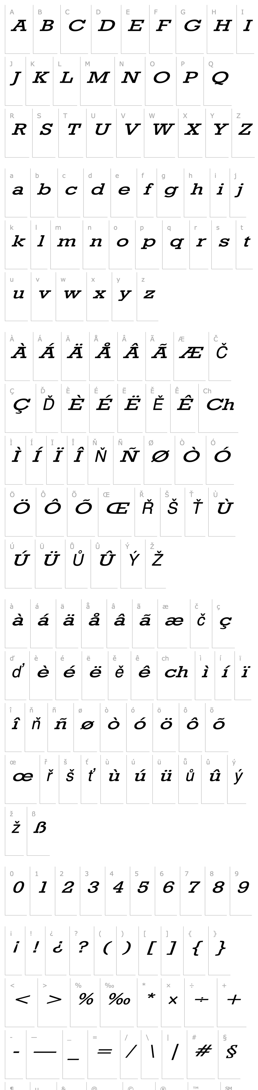 Overview RocklandExtended Italic