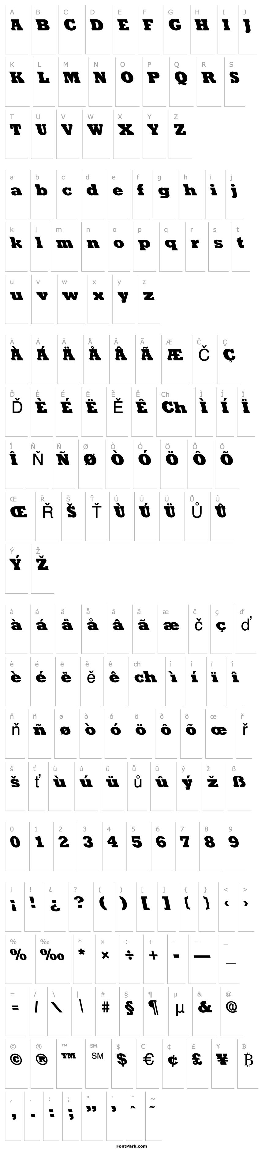 Overview RockneyLeftyExtrabold Regular