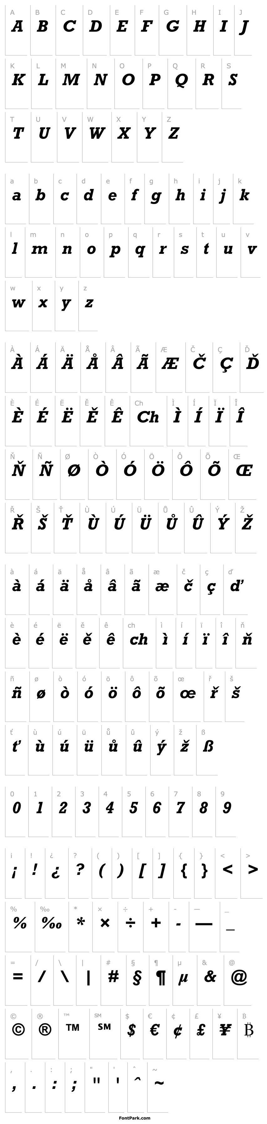 Overview Rockwell Bold Italic