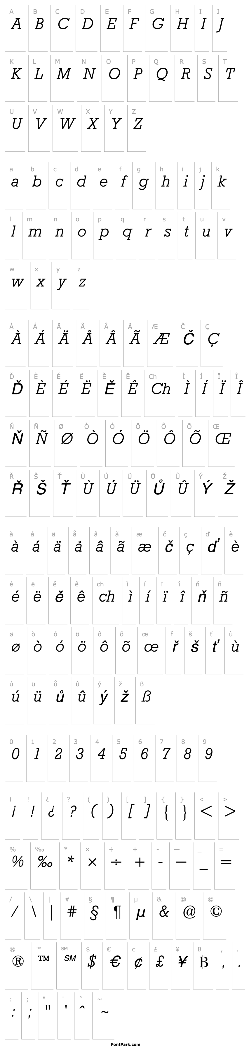 Overview RockwellBQ-LightItalic